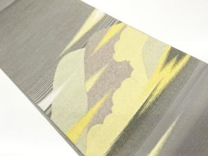 山並みに雲・霞模様織出し袋帯